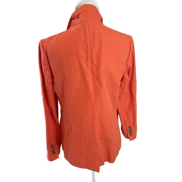 Polo Ralph Lauren Womens Orange Blazer Jacket Size 6 - Picture 5 of 13